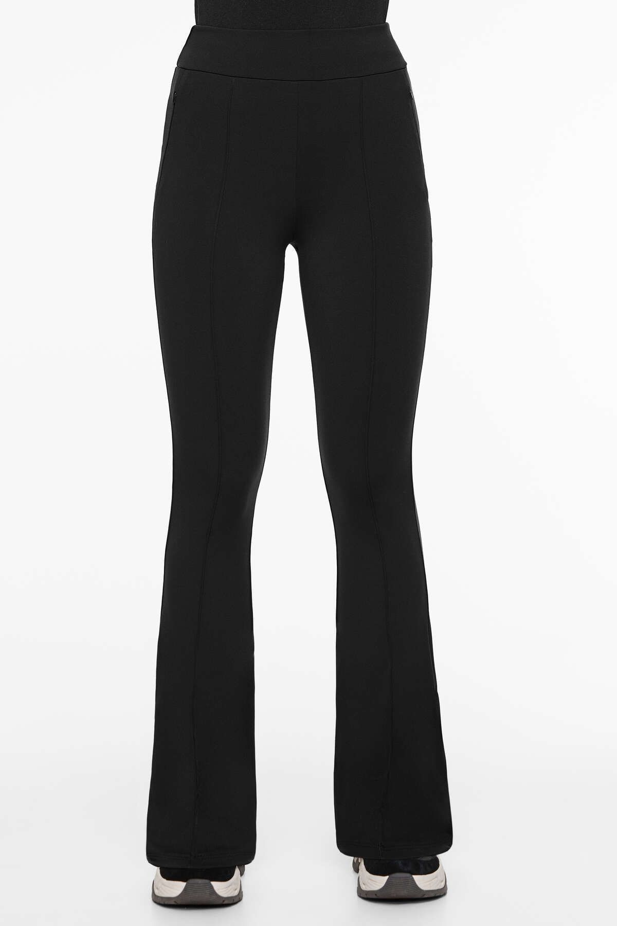 Warm high rise flare pantolon Warm high rise flare pantolon