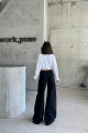 Kadın Yüksek Bel Oversize Bol Paça Baggy Siyah Kot Pantolon Kadın Yüksek Bel Oversize Bol Paça Baggy Siyah Kot Pantolon