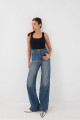 Yüksek Bel Wide Leg Jean Pantolon PN5171-PNR