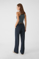 Kemerli ve dökümlü straight fit kumaş pantolon Kemerli ve dökümlü straight fit kumaş pantolon