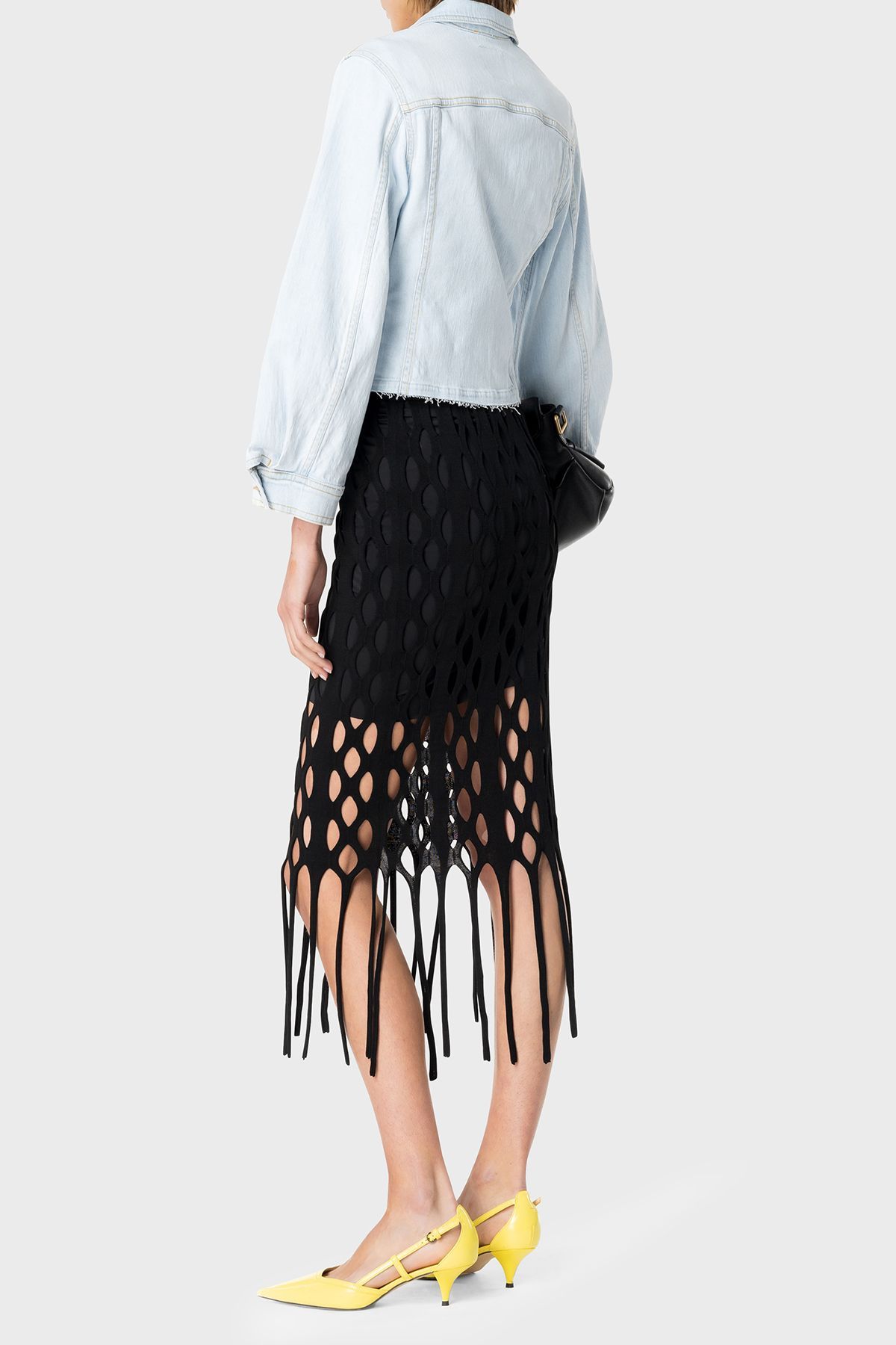 Pinko Pamuklu Regular Fit Kot Ceket  CEKET 100585 A1MV PJN Pinko Pamuklu Regular Fit Kot Ceket  CEKET 100585 A1MV PJN