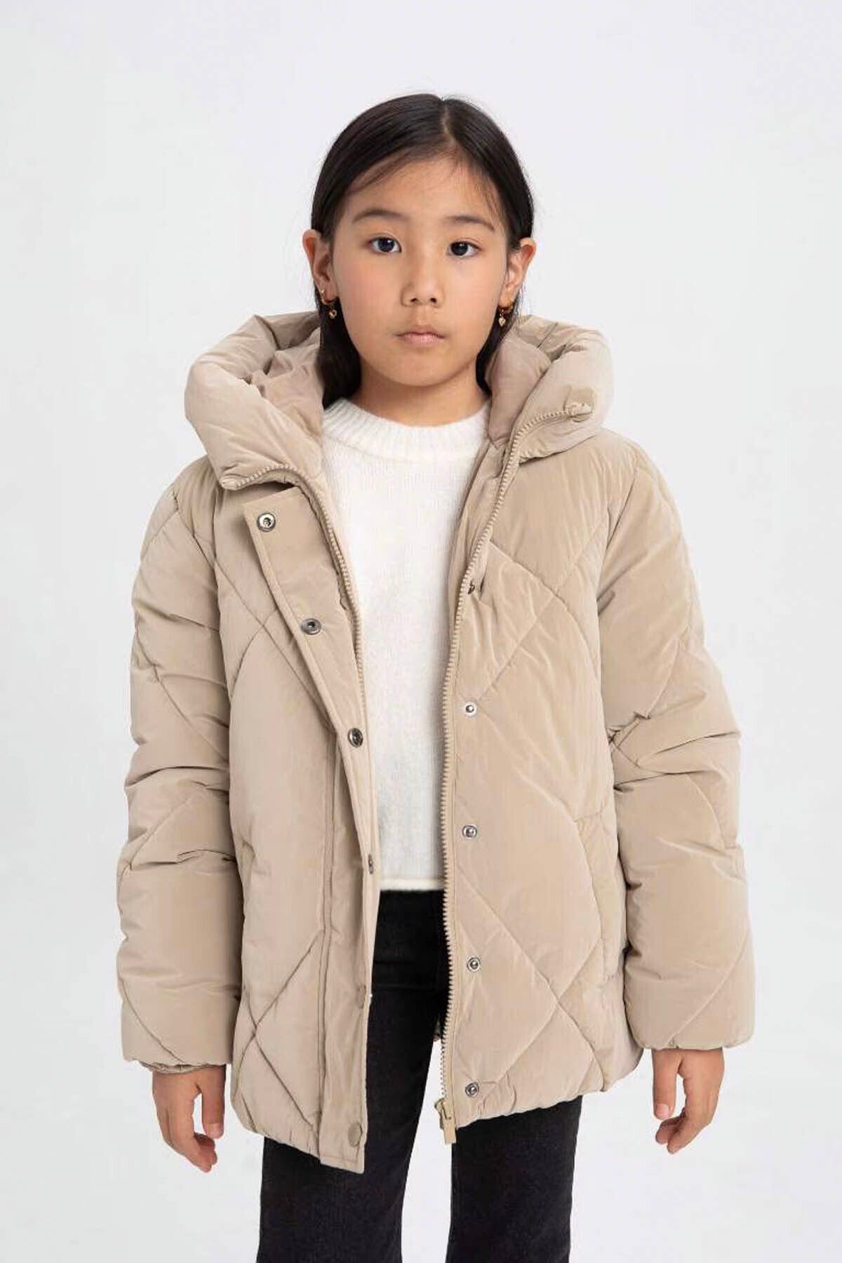 Kız Çocuk Su Itici Kapüşonlu Şişme Mont 25k801004736 Kız Çocuk Su Itici Kapüşonlu Şişme Mont 25k801004736