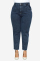 Mom Fit Jean Büyük Beden Yüksek Bel Carrot Kesim Dar Paça Pileli Esnek Kot Pantolon C600 Mavi Mom Fit Jean Büyük Beden Yüksek Bel Carrot Kesim Dar Paça Pileli Esnek Kot Pantolon C600 Mavi