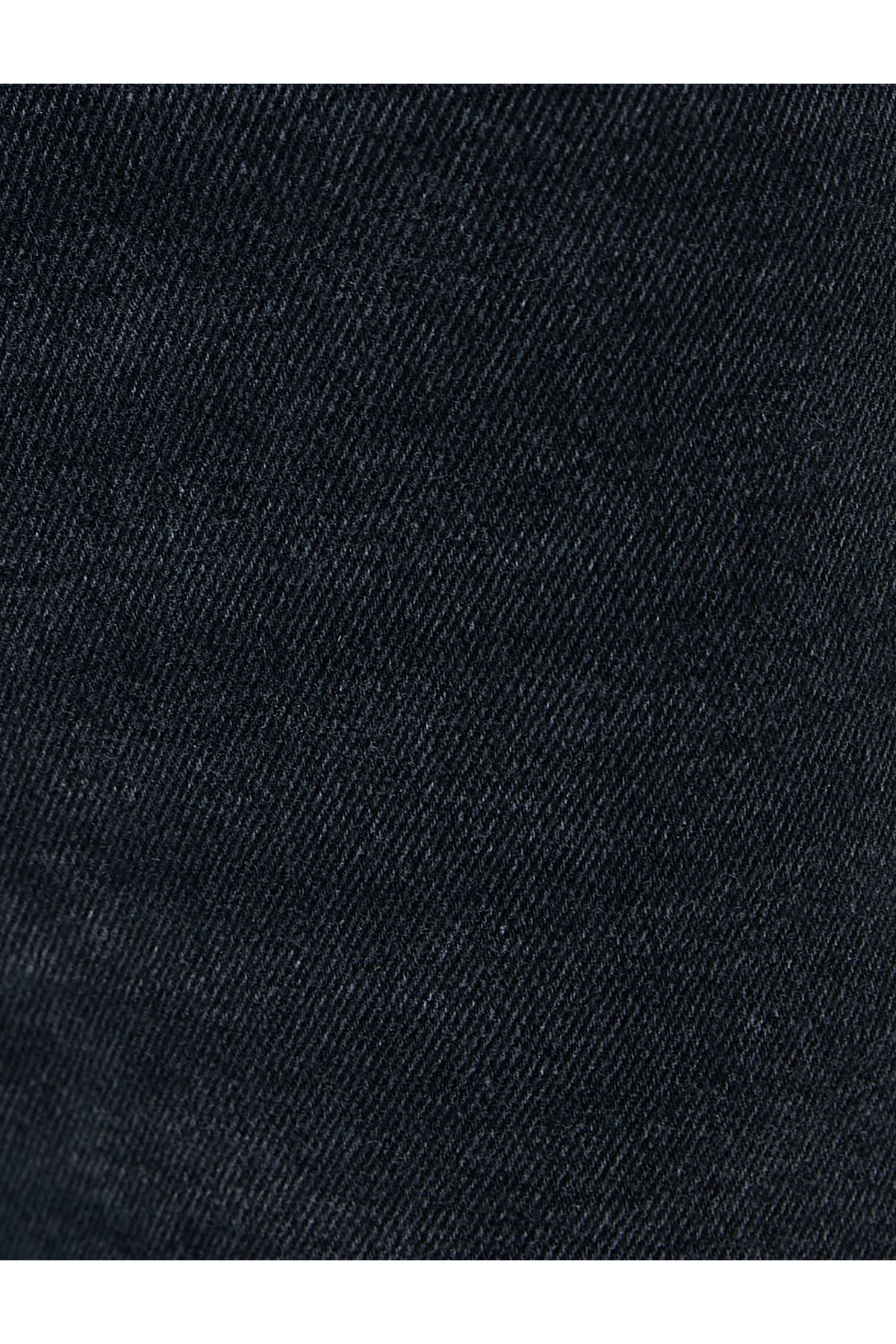 Mom Kot Pantolon Esnek Slim Fit Standart Bel Cepli Pamuklu - Mom Jeans