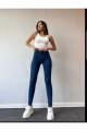 Layla Koyu Mavi Yüksel Bel Dar Paça Skinny Likralı Kot Pantalon Layla Koyu Mavi Yüksel Bel Dar Paça Skinny Likralı Kot Pantalon