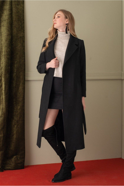 Siyah Kaşe Palto Siyah Kaşe Palto