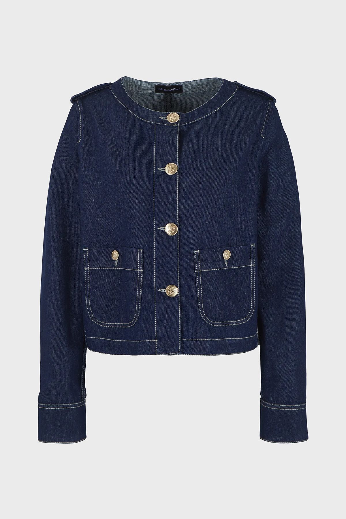 Pamuklu Düğmeli Denim Ceket  CEKET 3D2G63 2DM1Z 0941 Pamuklu Düğmeli Denim Ceket  CEKET 3D2G63 2DM1Z 0941