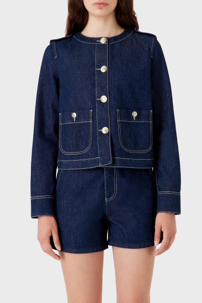 Pamuklu Düğmeli Denim Ceket  CEKET 3D2G63 2DM1Z 0941 Pamuklu Düğmeli Denim Ceket  CEKET 3D2G63 2DM1Z 0941