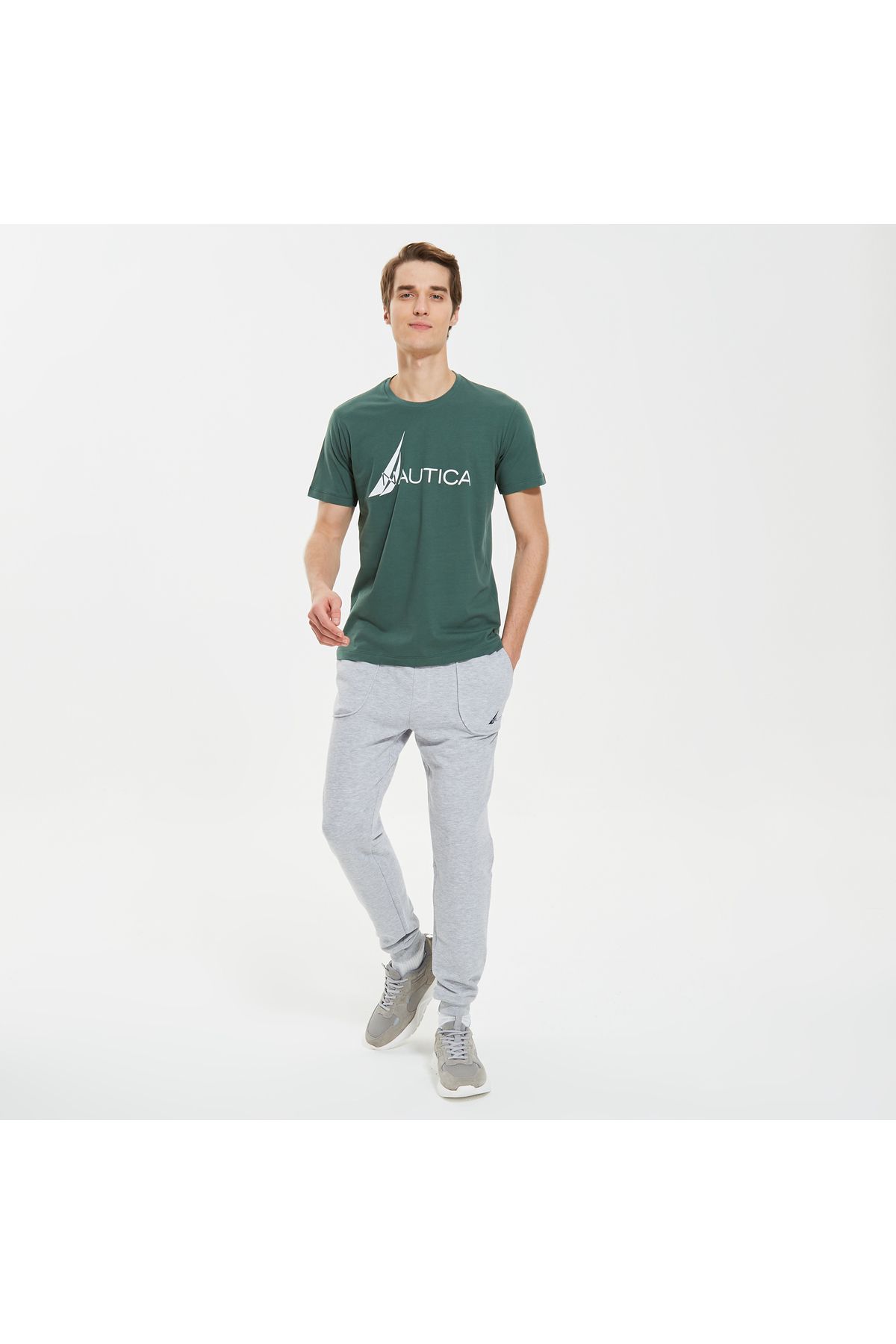 Erkek Yeşil Standart Fit T-shirt