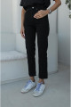 Siyah Boy Fit Kesik Paça Jean Siyah Boy Fit Kesik Paça Jean