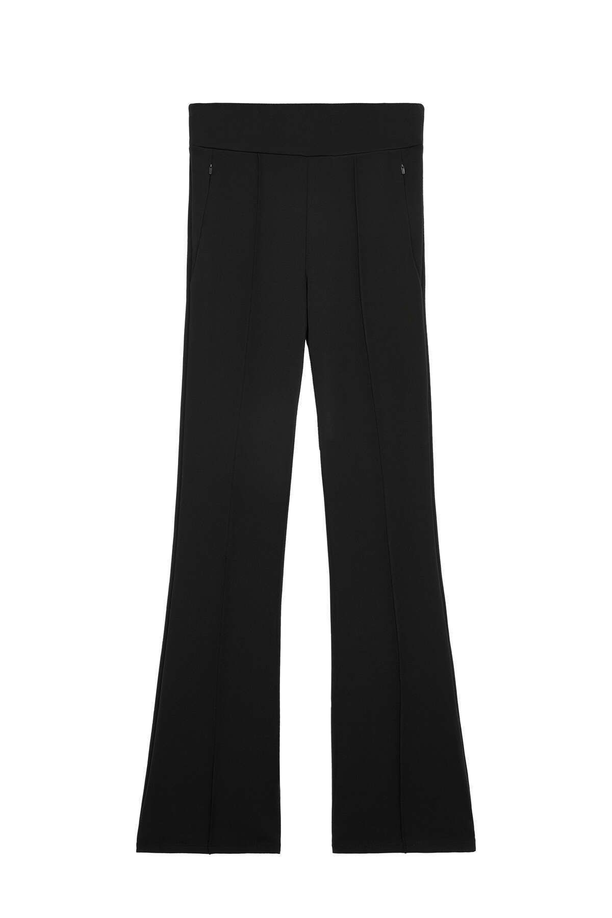 Warm high rise flare pantolon Warm high rise flare pantolon