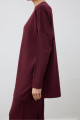 VOLETA MERSERİZE TRİKO PANTOLONLU TAKIM BORDO VOLETA MERSERİZE TRİKO PANTOLONLU TAKIM BORDO
