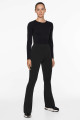Warm high rise flare pantolon Warm high rise flare pantolon