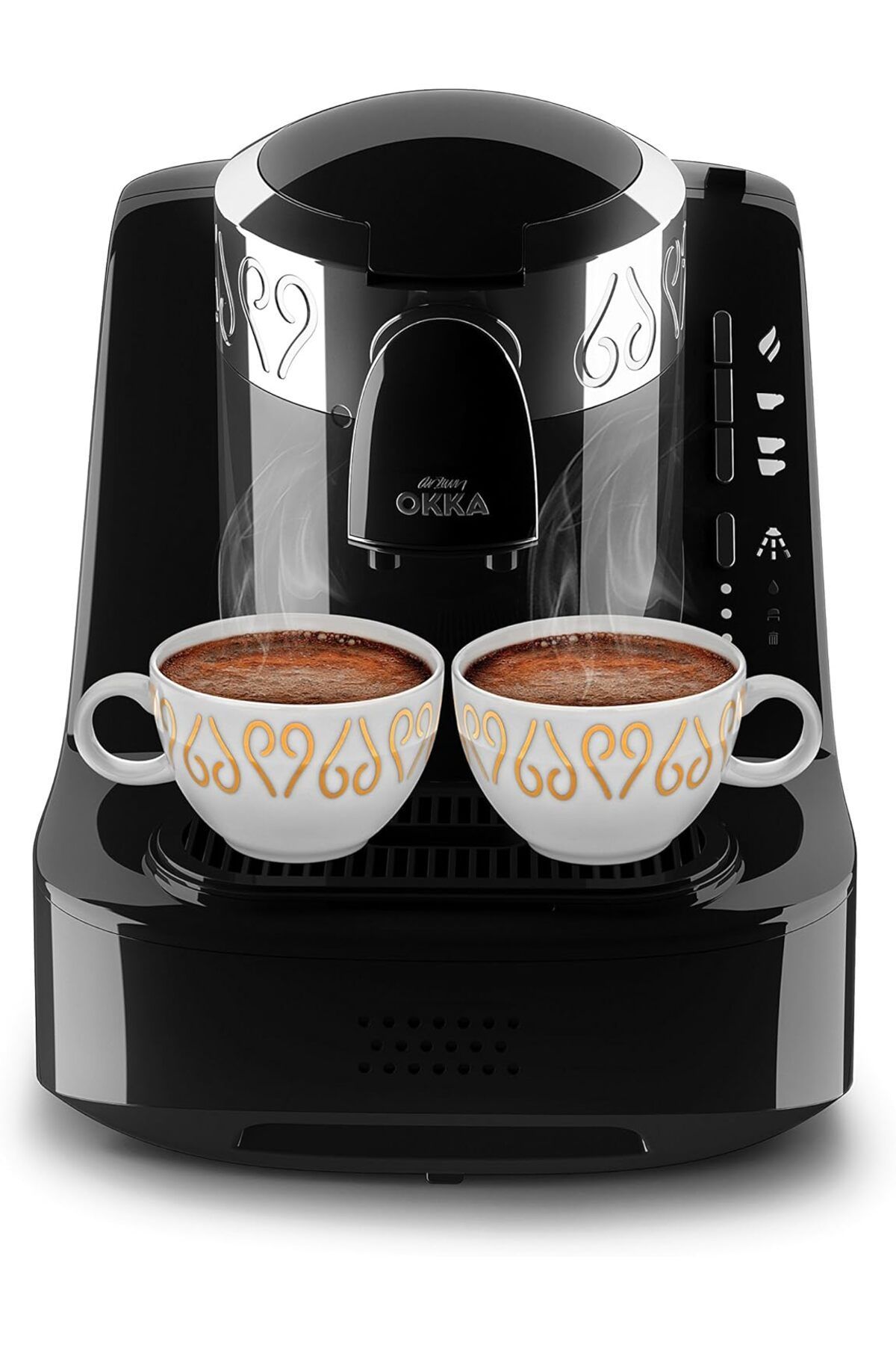OKKA OK 002 OTOMATİK TÜRK KAHVE MAKİNESİ KÖZDE KAHVE TADINDA +3 LÜ KAHVE SETİ / DRAJE HEDİYELİ OKKA OK 002 OTOMATİK TÜRK KAHVE MAKİNESİ KÖZDE KAHVE TADINDA +3 LÜ KAHVE SETİ / DRAJE HEDİYELİ