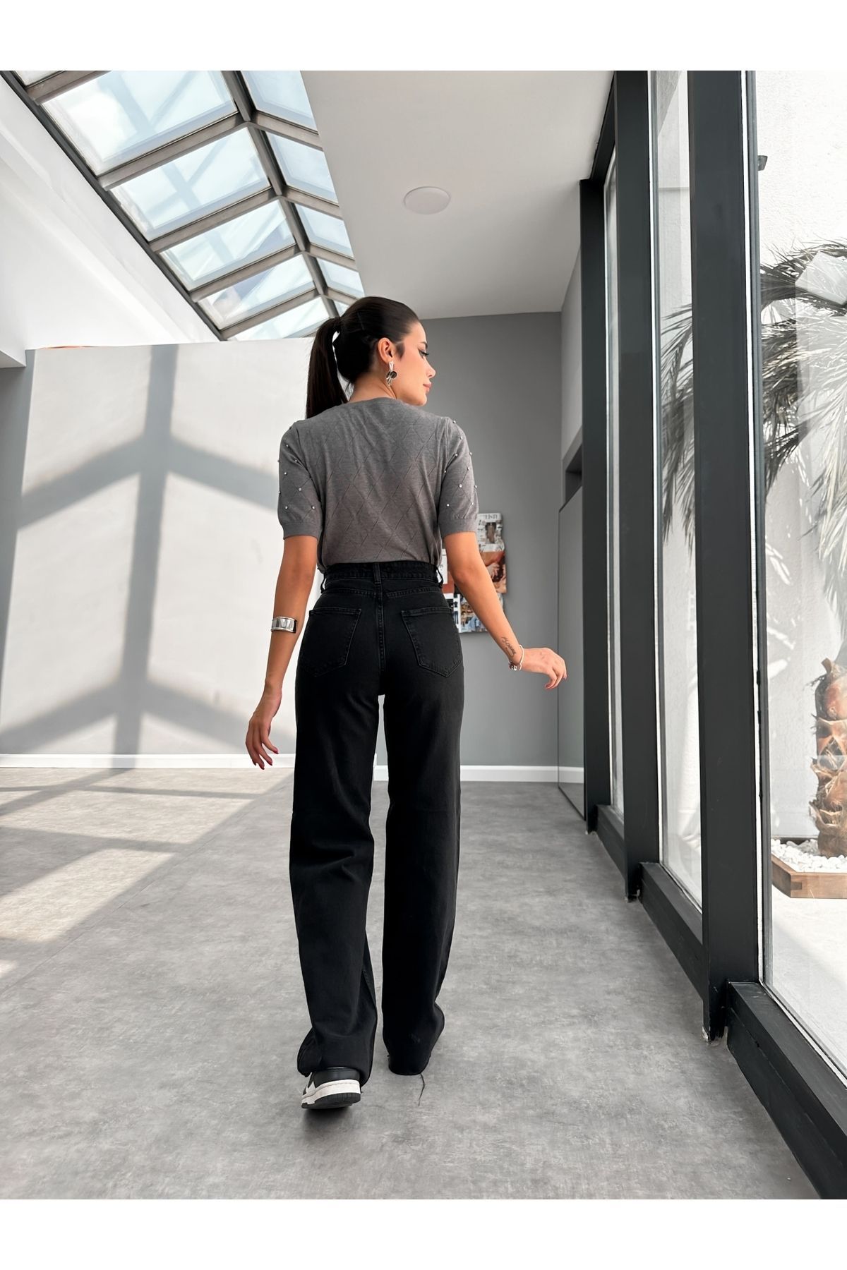 Koyu Antrasit Wide-Leg Jean Koyu Antrasit Wide-Leg Jean