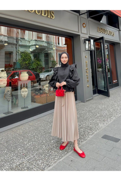 PİLİSELİ TESETTÜR ETEK PİLİSELİ TESETTÜR ETEK