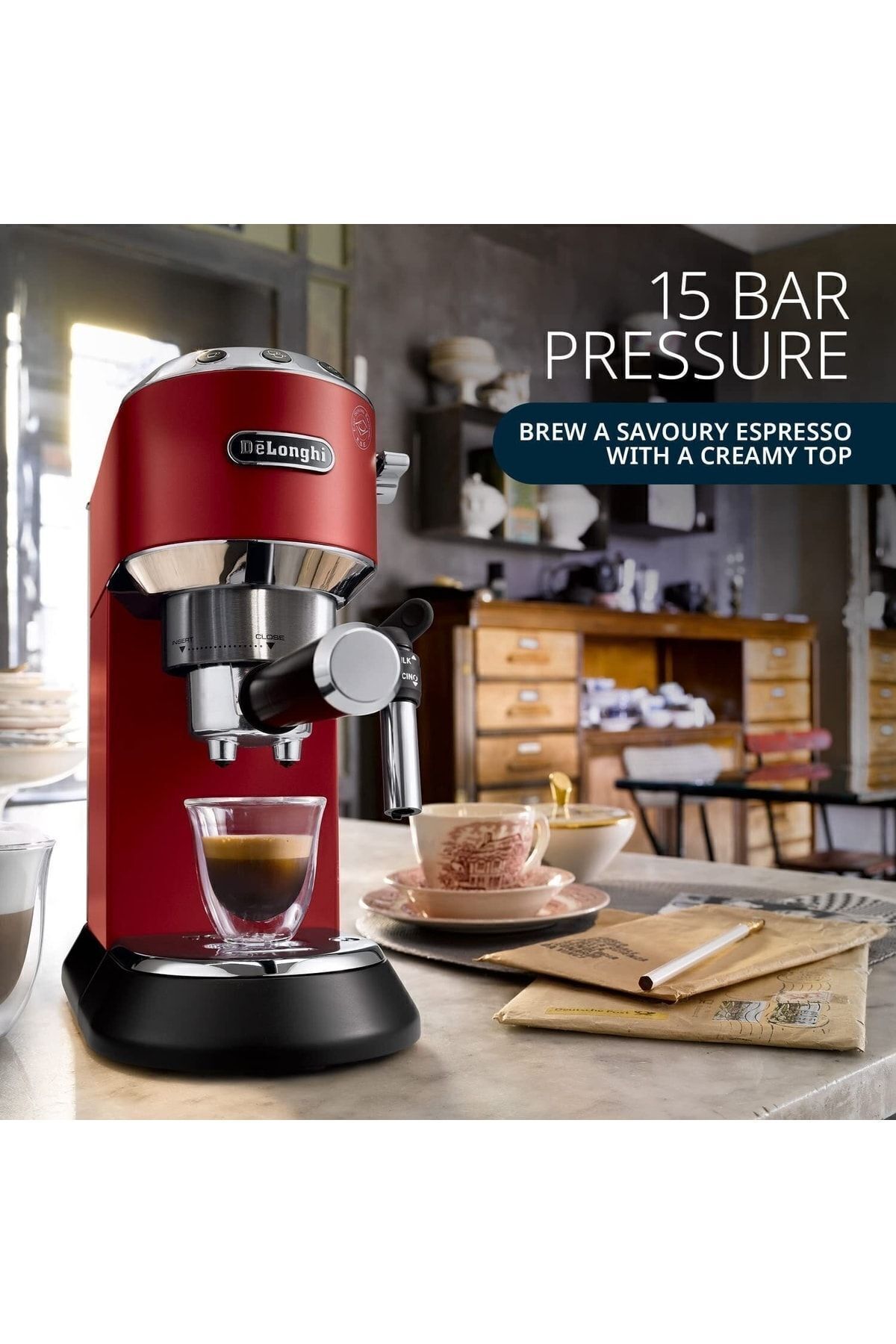 Kırmızı Dedica Kahve Makinesi Ec685r Kırmızı Dedica Kahve Makinesi Ec685r