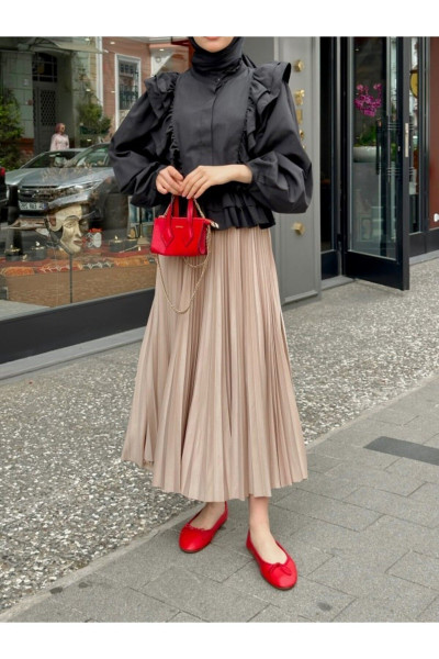 PİLİSELİ TESETTÜR ETEK PİLİSELİ TESETTÜR ETEK