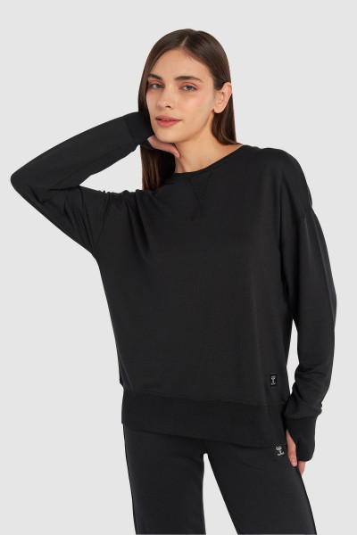 Kadın Sweatshirt Siyah 921998-2001 Kadın Sweatshirt Siyah 921998-2001