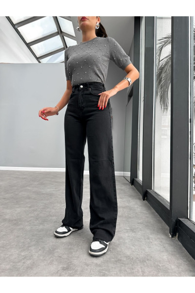 Koyu Antrasit Wide-Leg Jean Koyu Antrasit Wide-Leg Jean