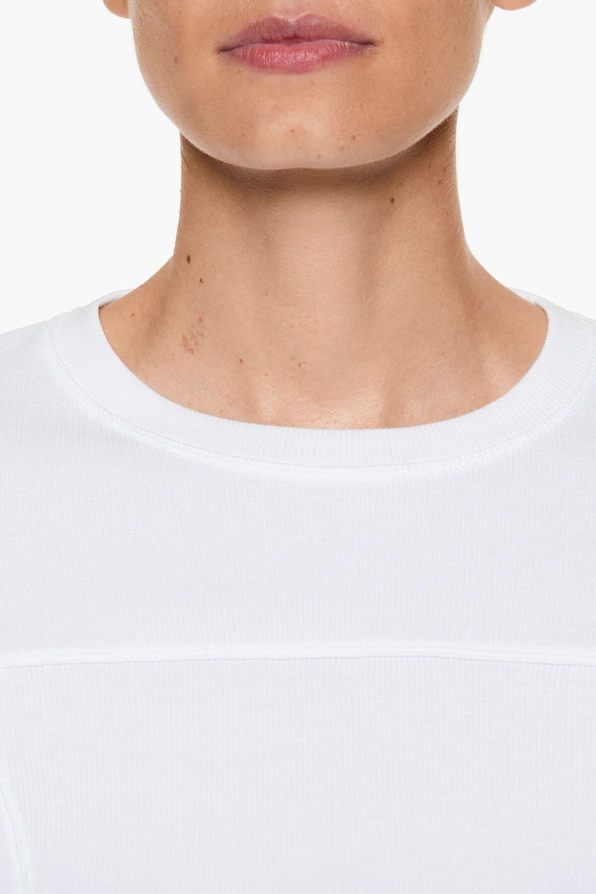 Uzun kollu fitilli t-shirt