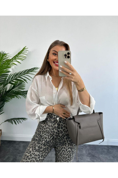 Premium Kalite Paçası Kesik Tam Pamuklu Boyfit Jean Soluk Efekt Leopar Premium Kalite Paçası Kesik Tam Pamuklu Boyfit Jean Soluk Efekt Leopar