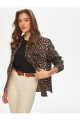Leopar Desen Kendinden Jakarlı Ceket 69614 Leopar Desen Kendinden Jakarlı Ceket 69614