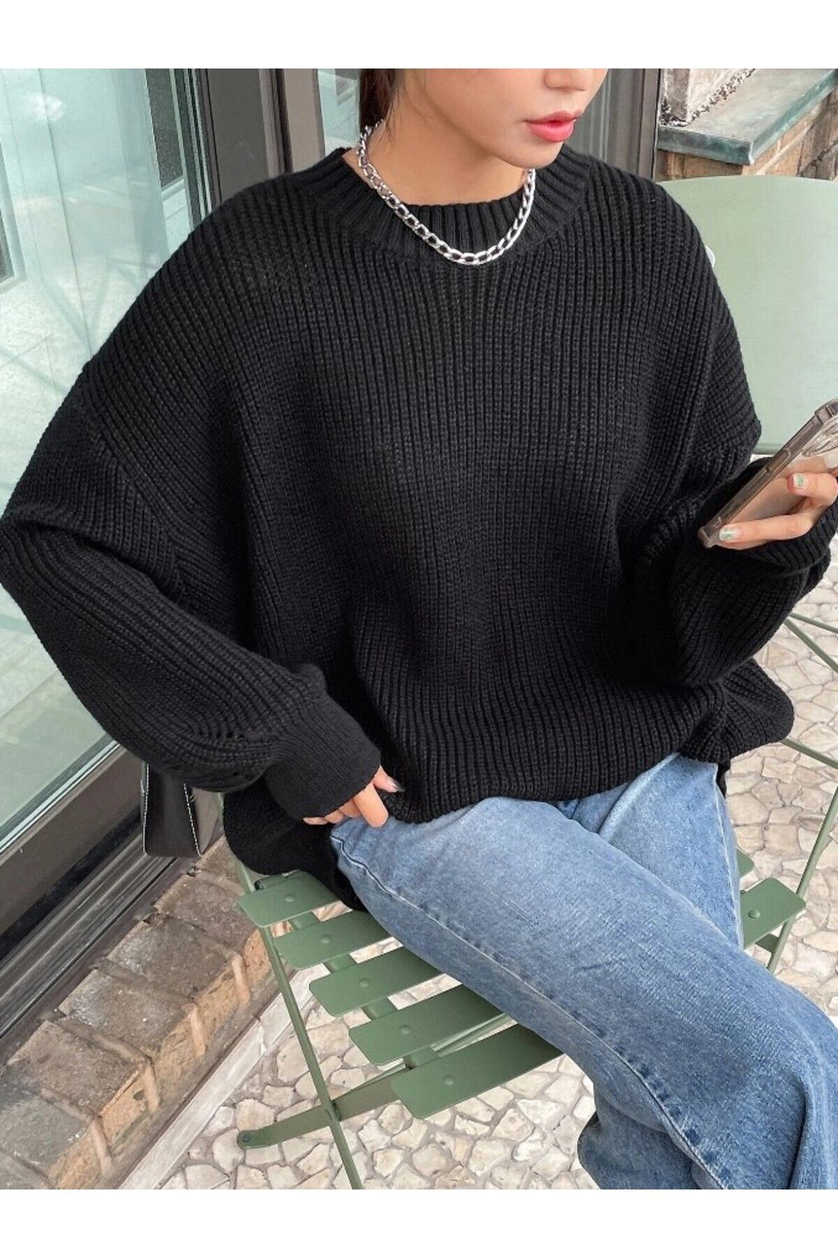 Kadın Oversize Kazak