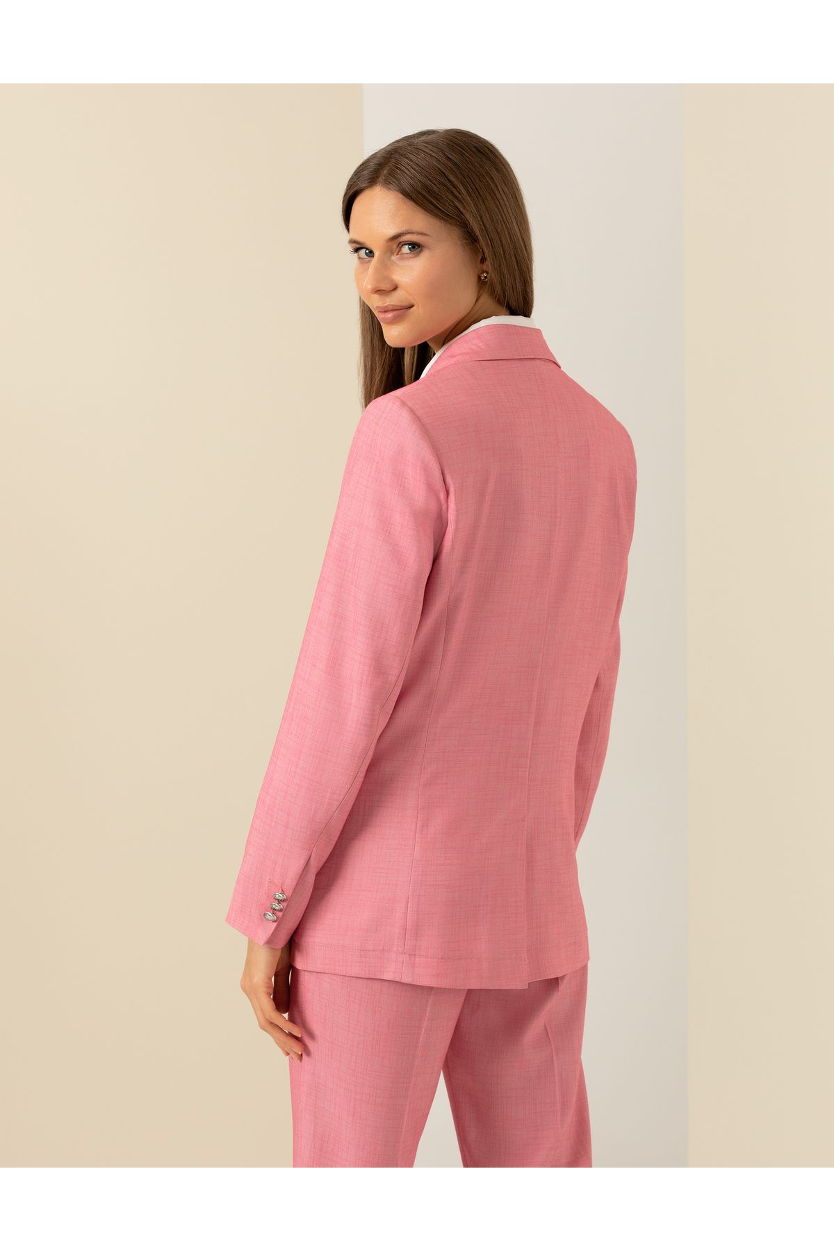 Pembe Blazer Ceket 50247237-VR023 Pembe Blazer Ceket 50247237-VR023