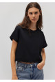 Siyah Basic Tişört Crop / Kısa Kesim 168220-900 Siyah Basic Tişört Crop / Kısa Kesim 168220-900