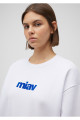 Miav Baskılı Beyaz Sweatshirt 1610964-620