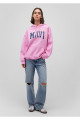 Logo Baskılı Kapüşonlu Pembe Sweatshirt 1600361-71038