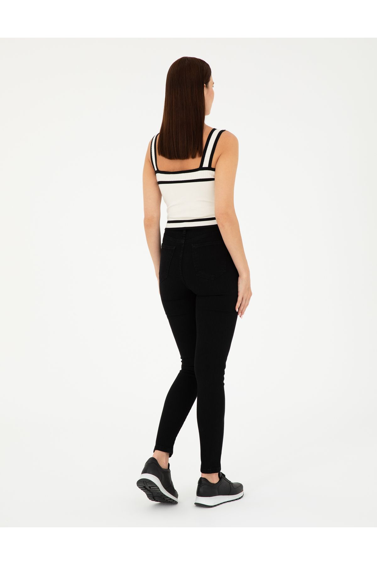 Siyah Skinny Fit Jean Pantolon 50292438-VR046 Siyah Skinny Fit Jean Pantolon 50292438-VR046