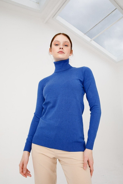 Kadın Simli Basıc Tam Balıkçı Bluz Kadın Simli Basıc Tam Balıkçı Bluz