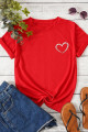 Unisex Hearts Baskılı Tasarım Tshirt Unisex Hearts Baskılı Tasarım Tshirt