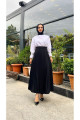 Piliseli Kloş Kalıp,(S-M-L-XL---36-48 BEDEN ARALIĞINDA),siyah Skuba Krep Etek Piliseli Kloş Kalıp,(S-M-L-XL---36-48 BEDEN ARALIĞINDA),siyah Skuba Krep Etek