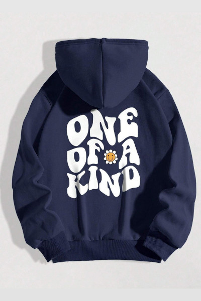 One Of a Kind Baskılı Oversize Sweatshirt