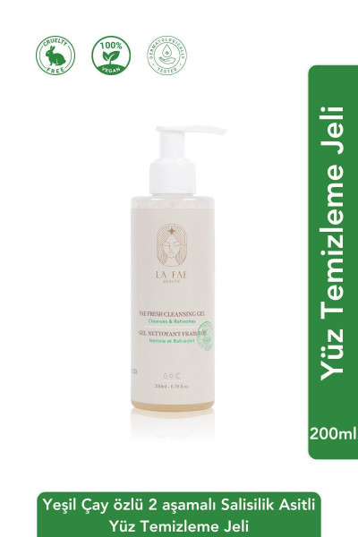 Her Cilt Tipine Uygun, Iki Aşamalı Ve Salisilik Asitli Yüz Temizleme Jeli | 200 Ml. Her Cilt Tipine Uygun, Iki Aşamalı Ve Salisilik Asitli Yüz Temizleme Jeli | 200 Ml.