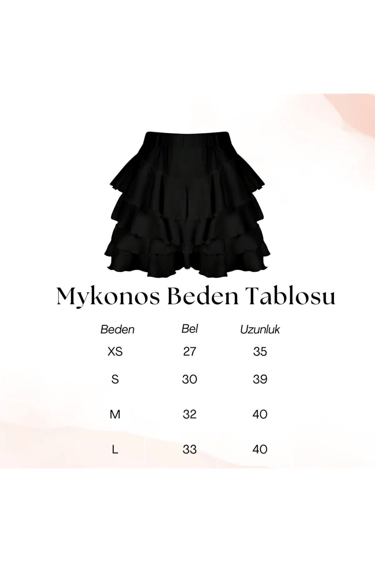 Mykonos Siyah Bürümcük Kumaş Iç Göstermeyen Etek 40 Cm Mykonos Siyah Bürümcük Kumaş Iç Göstermeyen Etek 40 Cm