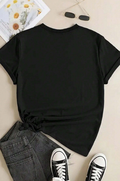 Unisex Leopar Kalp Baskılı Oversize T-shirt Unisex Leopar Kalp Baskılı Oversize T-shirt