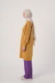 Soft Sarı Yazı Nakışlı Reglan Kol Sweat Tunik Soft Sarı Yazı Nakışlı Reglan Kol Sweat Tunik