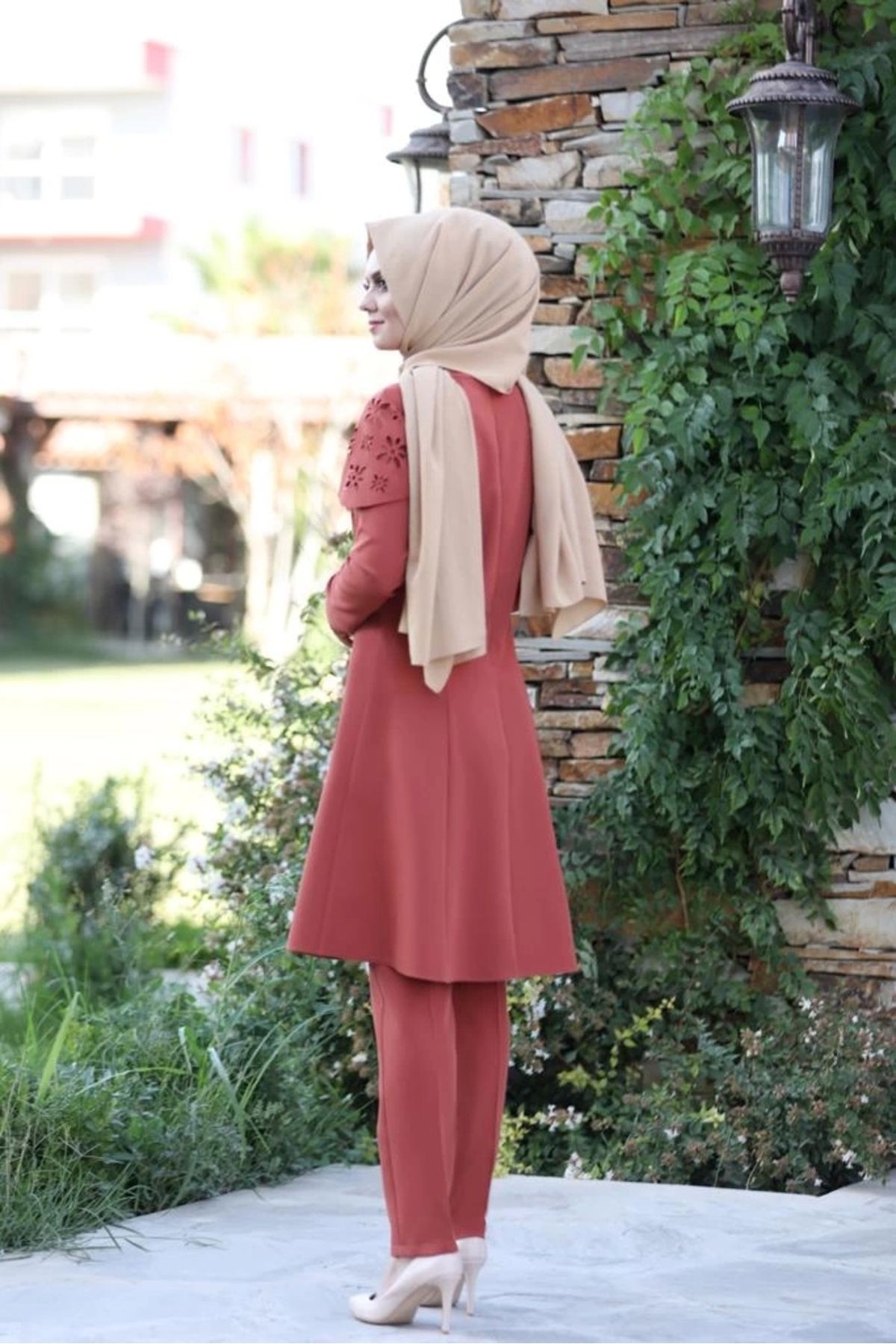 Pelerinli Takım Elbise Mc0034 Kiremit Pelerinli Takım Elbise Mc0034 Kiremit