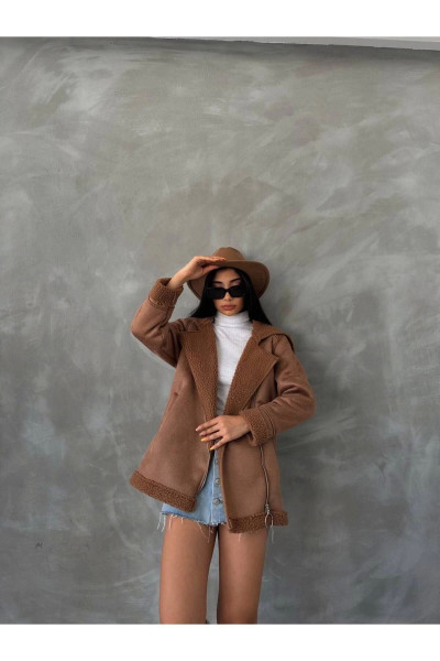 Süet Deri Biker Mont Süet Deri Biker Mont