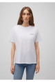 Logo Baskılı Beyaz Tişört Loose Fit / Bol Rahat Kesim 1611309-620 Logo Baskılı Beyaz Tişört Loose Fit / Bol Rahat Kesim 1611309-620