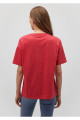 Logo Baskılı Kırmızı Tişört Loose Fit / Bol Rahat Kesim 1611309-70985 Logo Baskılı Kırmızı Tişört Loose Fit / Bol Rahat Kesim 1611309-70985