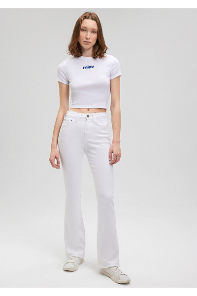 Miav 90lar Beyaz Jean Pantolon 1010299-86435 Miav 90lar Beyaz Jean Pantolon 1010299-86435