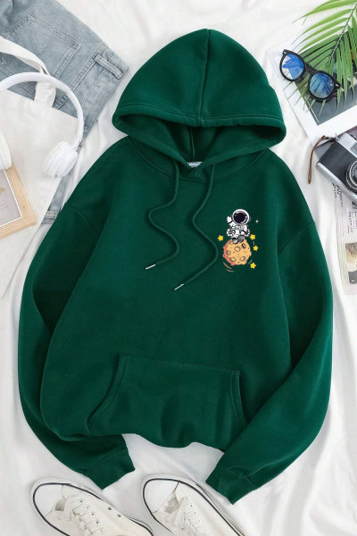 The Galaxy Baskılı Oversize Sweatshirt The Galaxy Baskılı Oversize Sweatshirt