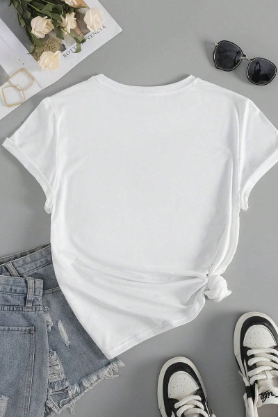 Unisex Flowers Baskılı Oversize Tshirt Unisex Flowers Baskılı Oversize Tshirt