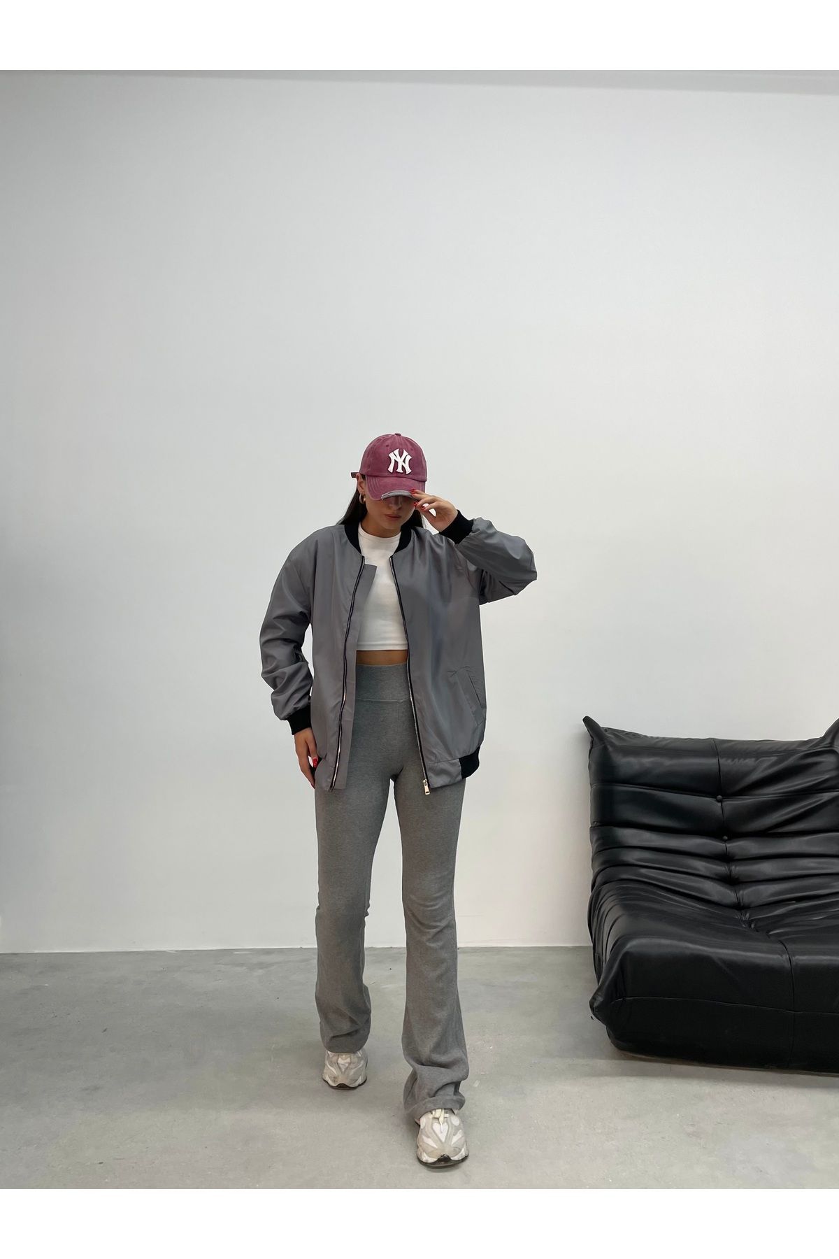 Unisex Oversize Bomber Ceket Unisex Oversize Bomber Ceket