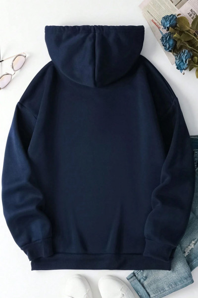 Unisex Malıbu Baskılı Oversize Sweatshirt Unisex Malıbu Baskılı Oversize Sweatshirt